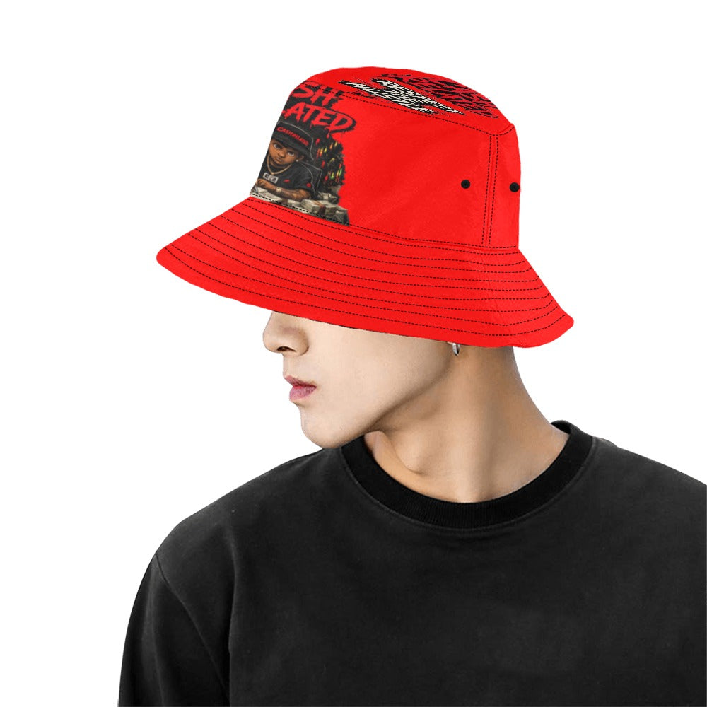 Ecocomics Cash Related Bucket Hats Red