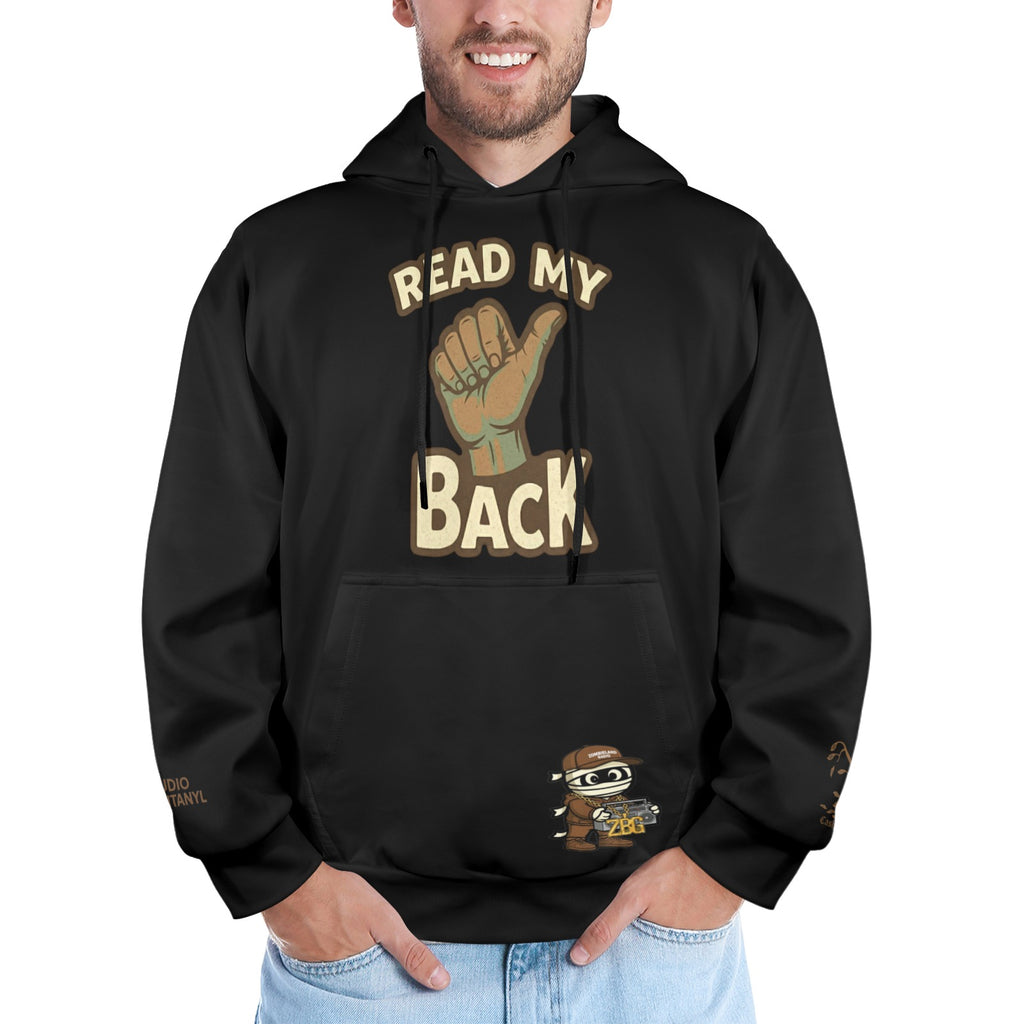 Read My Back Hoodie Black & Brown