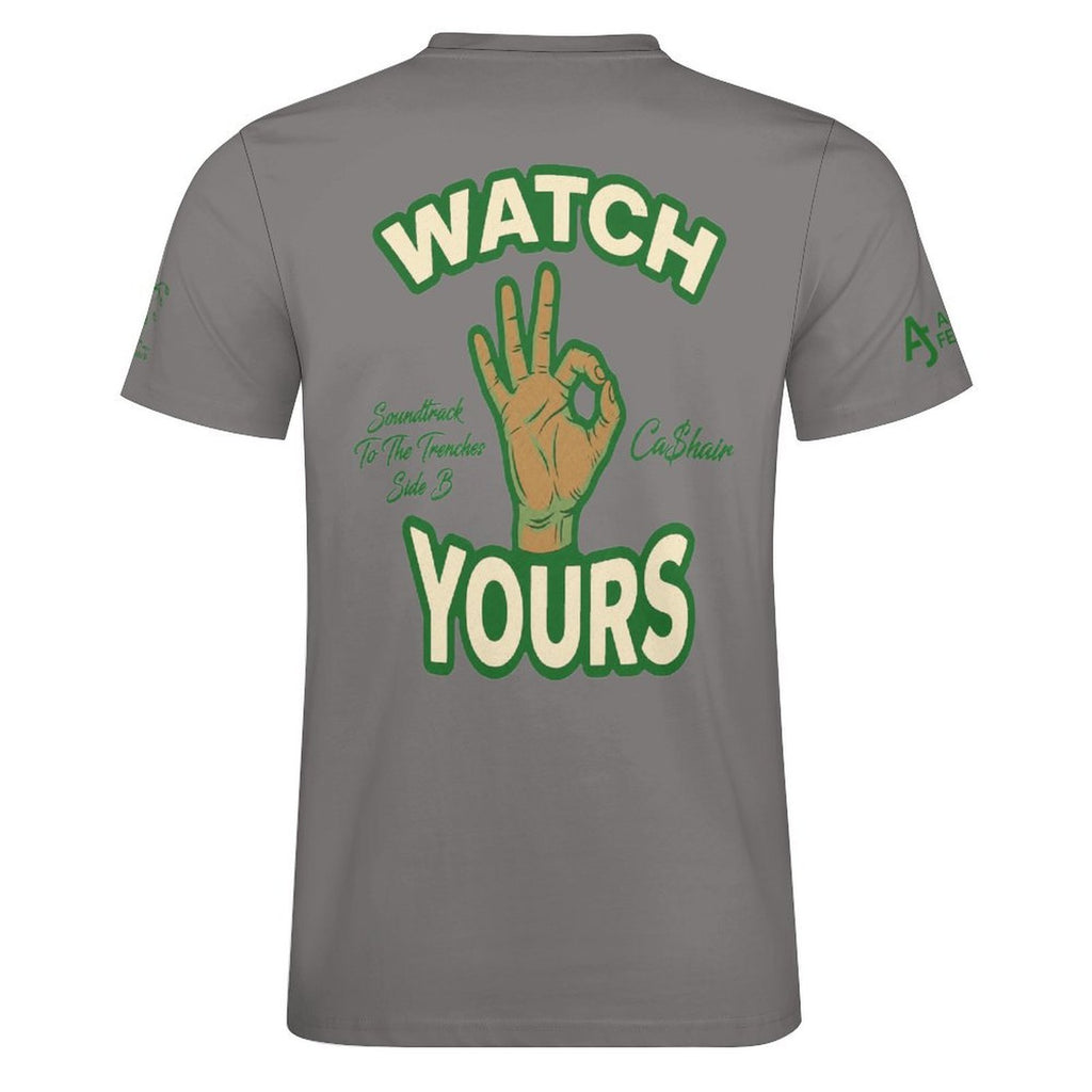 Read My Back Cotton T-Shirt Grey & Green