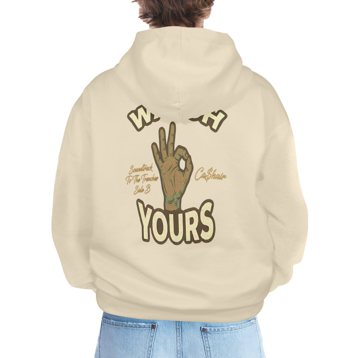 Read My Back Hoodie Tan & Brown