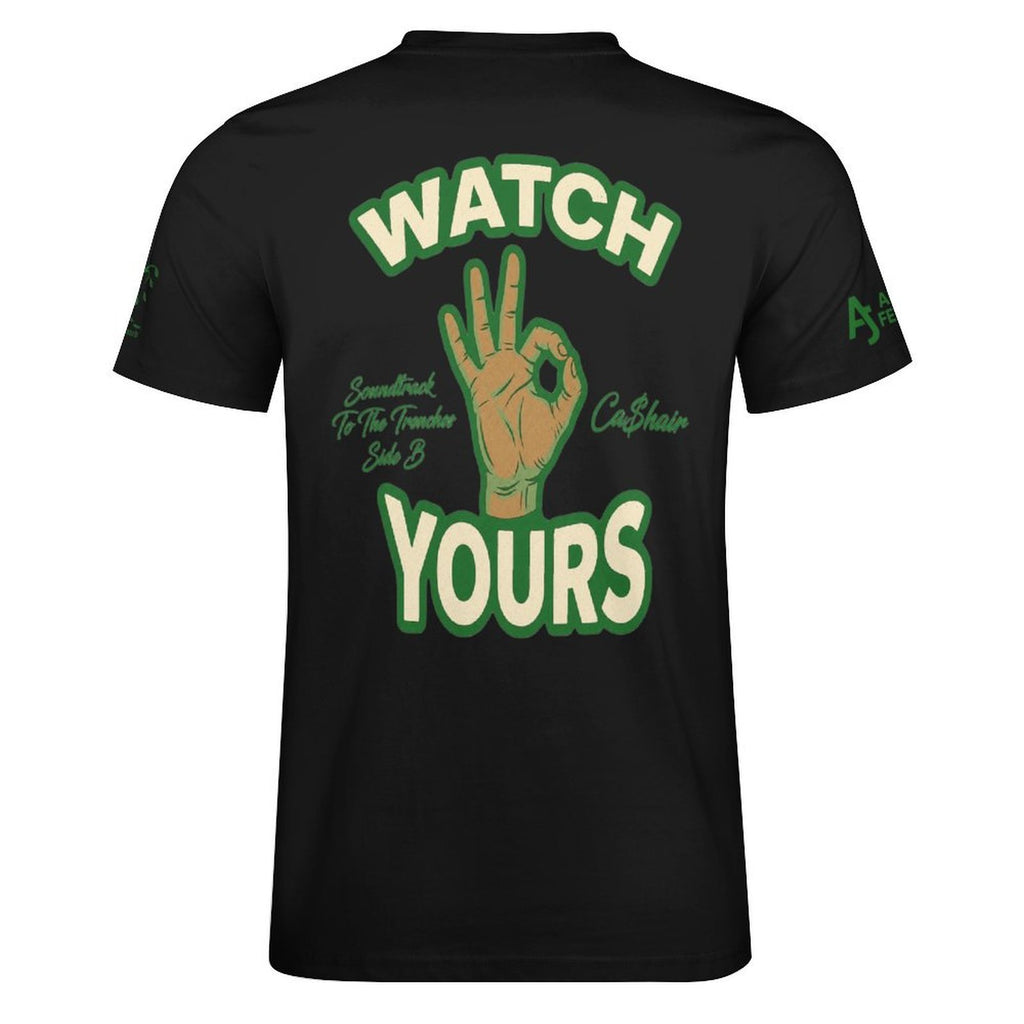 Read My Back Cotton T-Shirt Black & Green