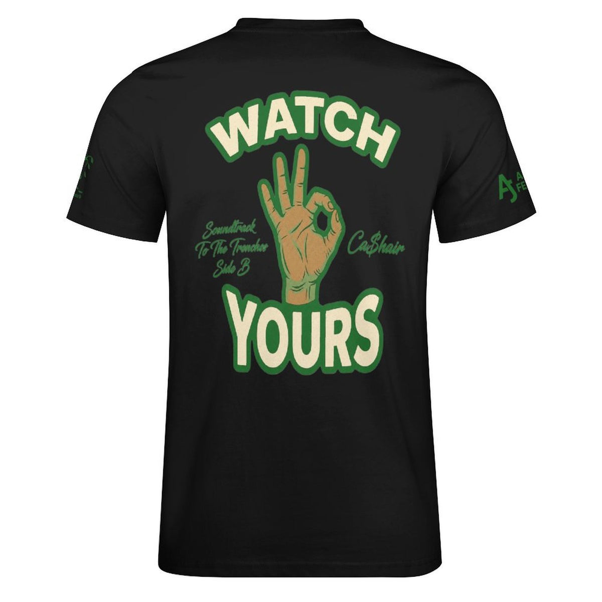 Read My Back Cotton T-Shirt Black & Green