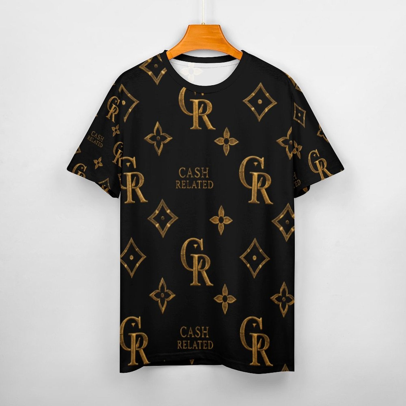 Cash Related Diamonds  Cotton T-Shirt Black