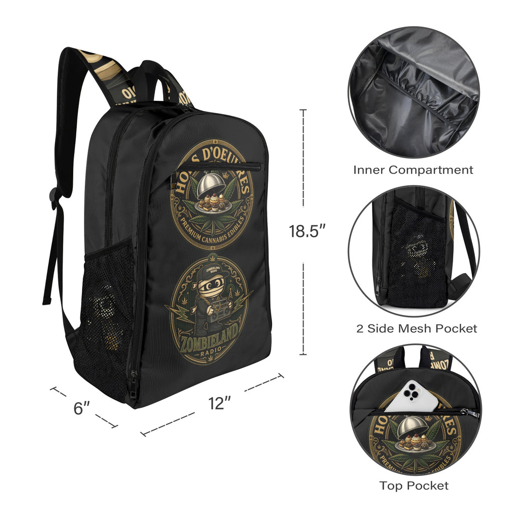 Hors-D'oeuvres Bookbag Black