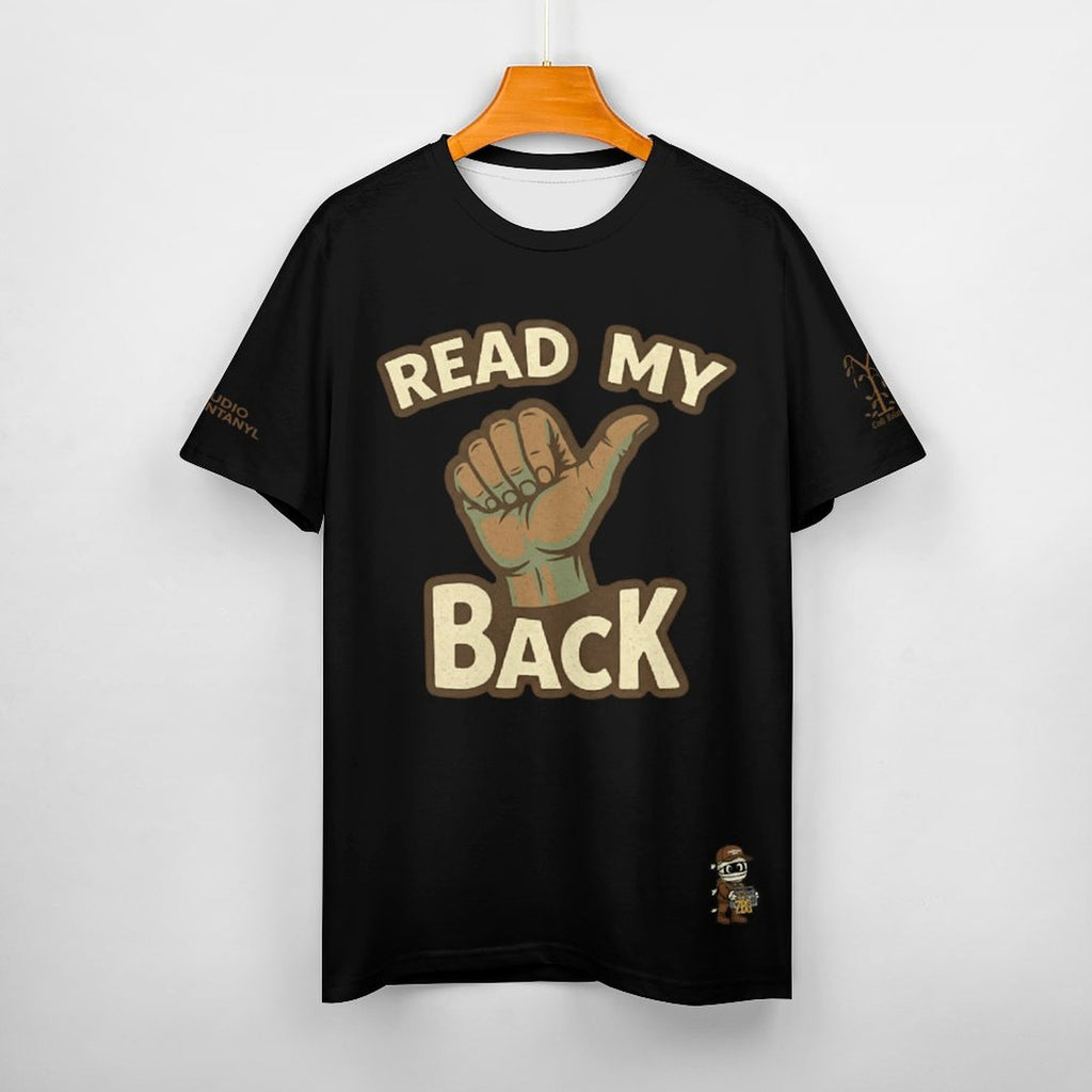 Read My Back Cotton T-Shirt Black and Brown
