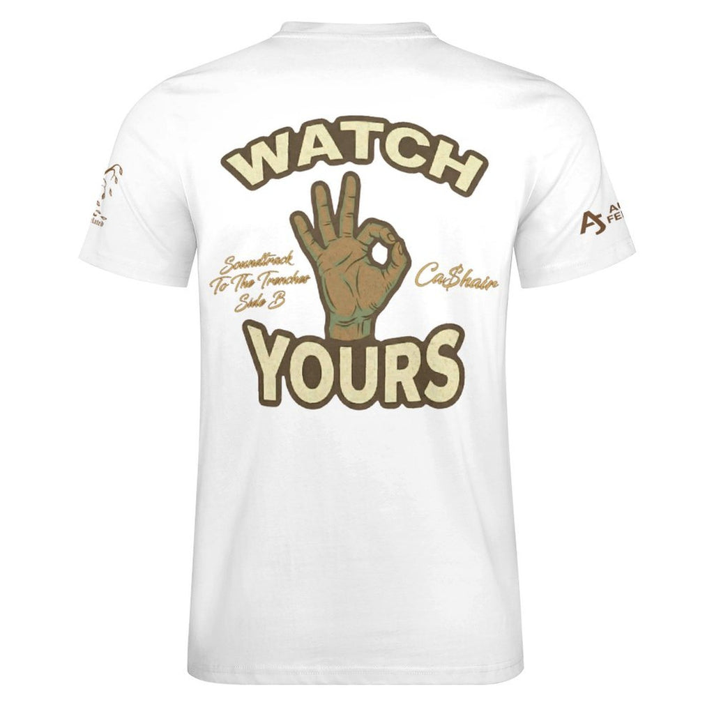 Read My Back Cotton T-Shirt White & Brown