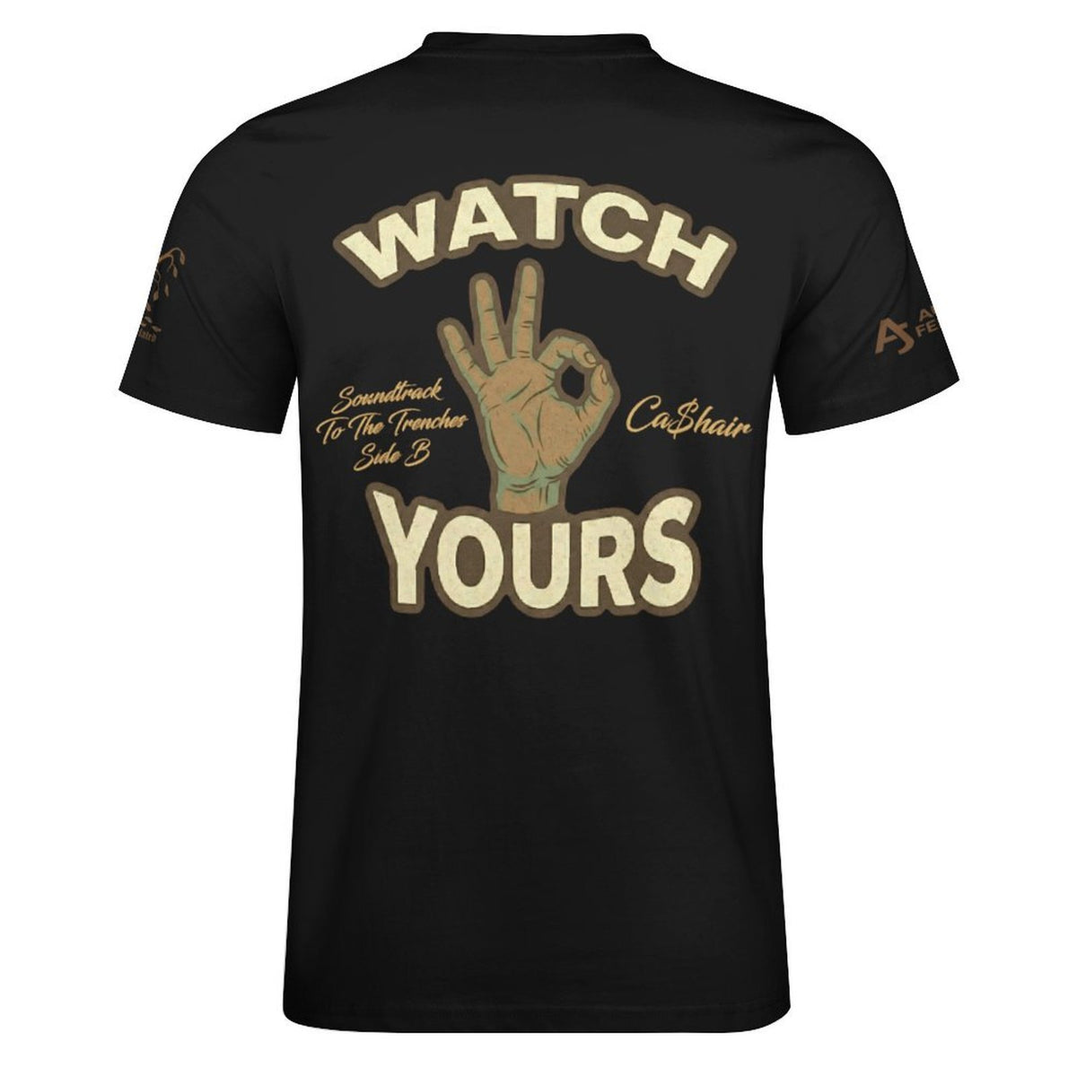 Read My Back Cotton T-Shirt Black and Brown