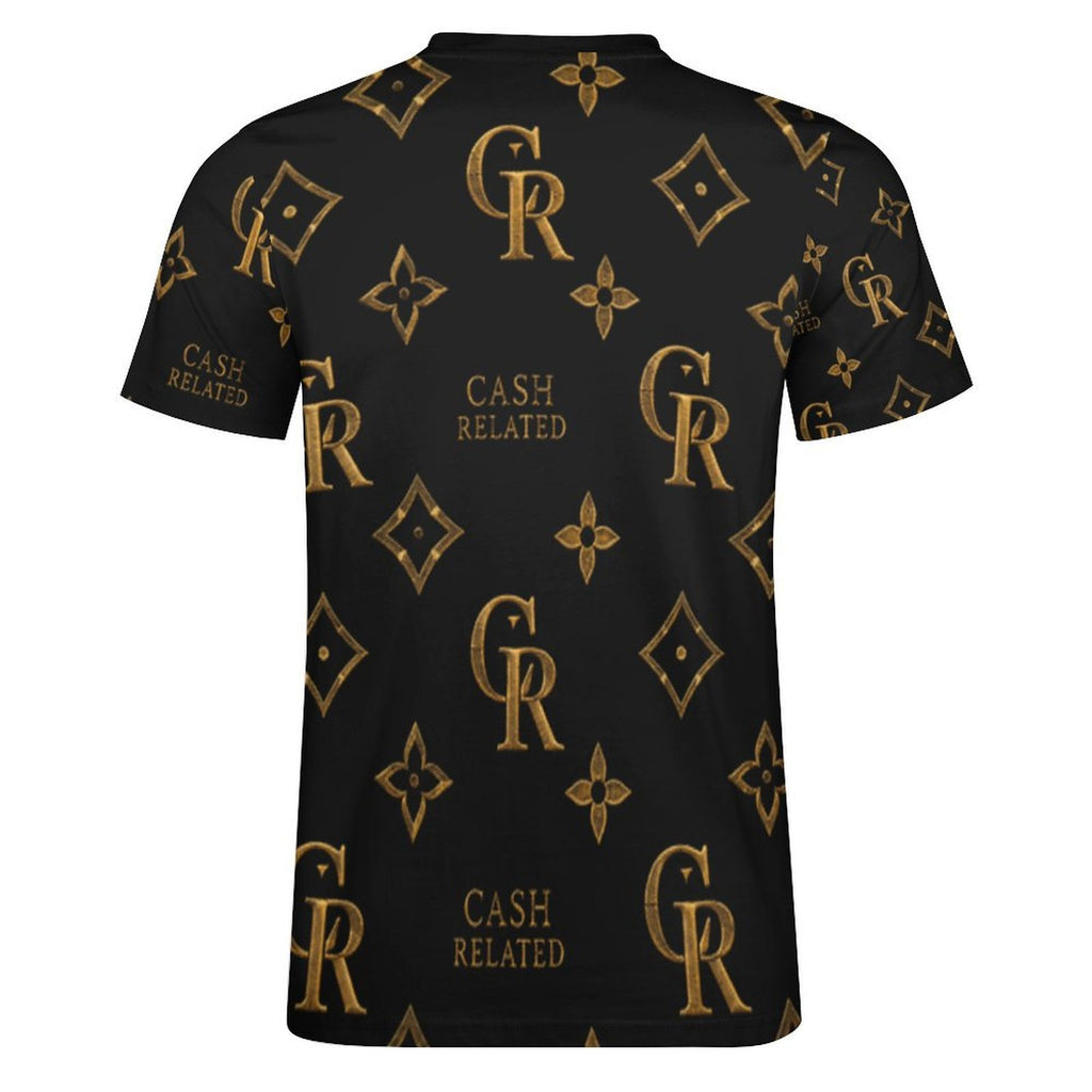 Cash Related Diamonds  Cotton T-Shirt Black