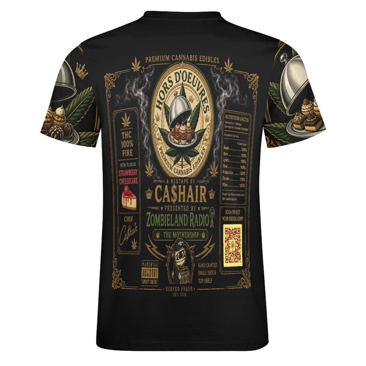 Hors D'oeuvres (Mixtape) Cotton T-Shirt Black