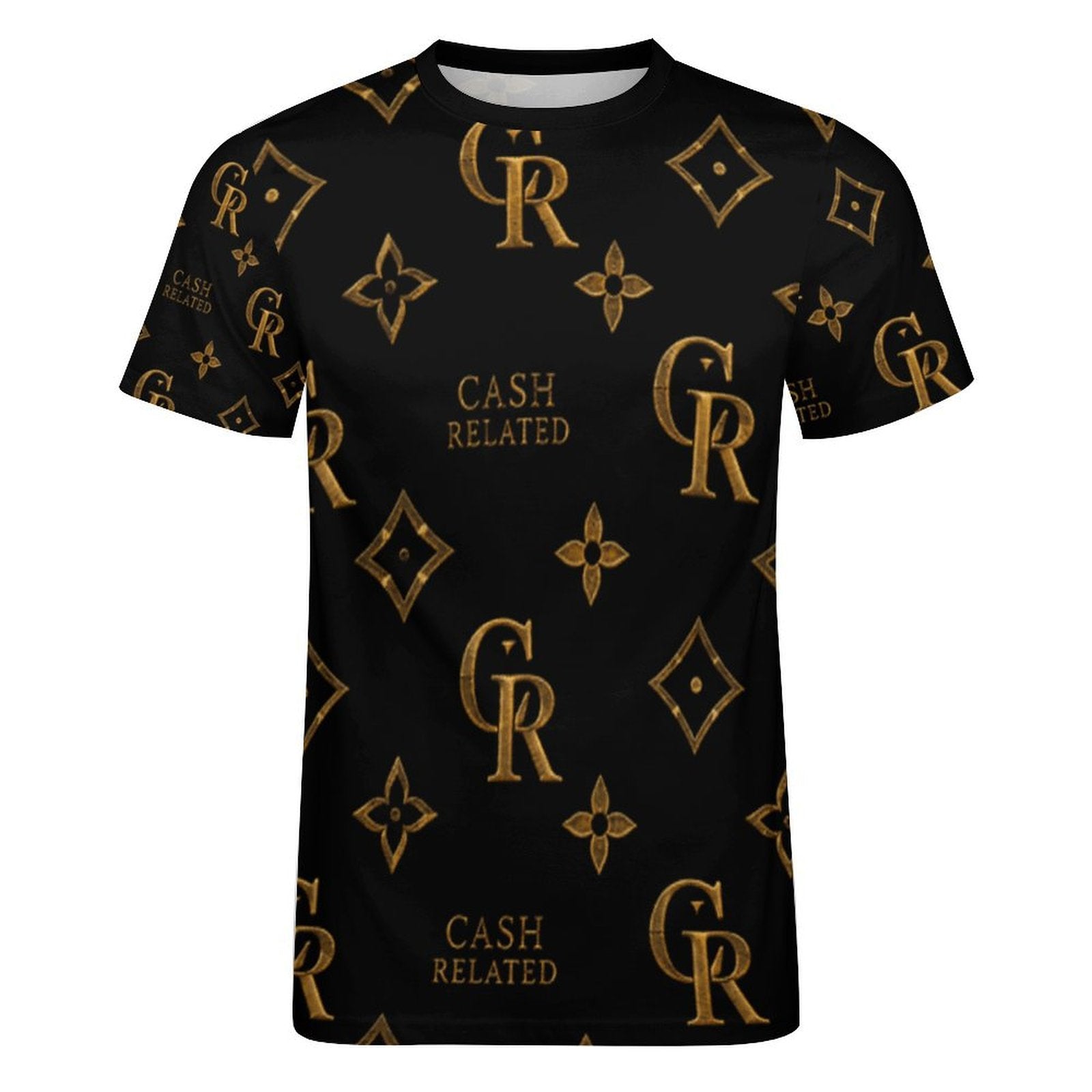 Cash Related Diamonds  Cotton T-Shirt Black