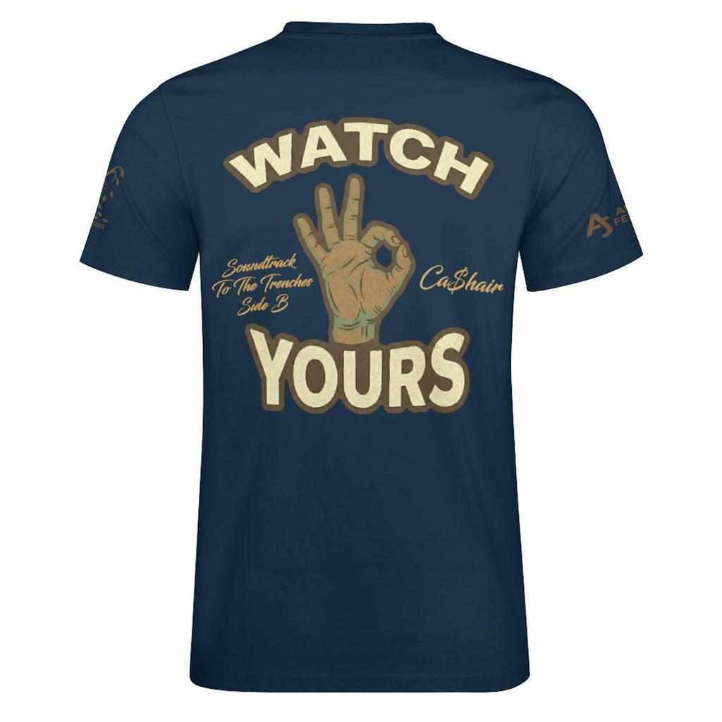 Read My Back Cotton T-Shirt Blue & Brown