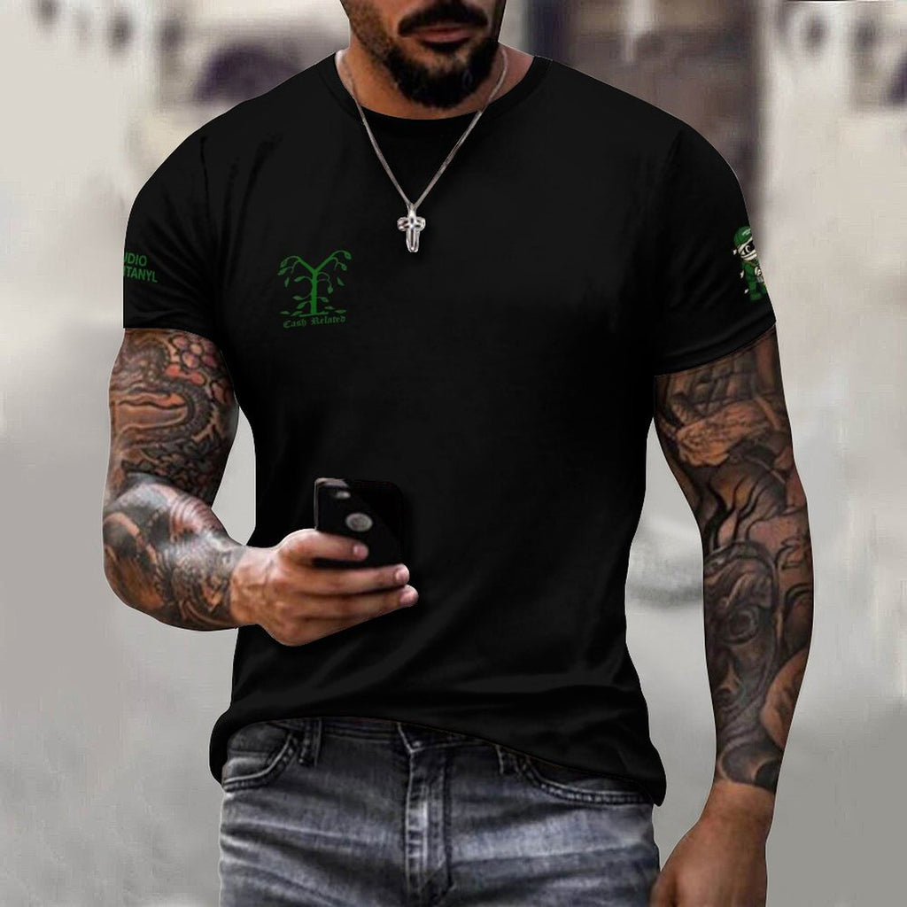 Social Club Cash Related Cotton T-Shirt Black