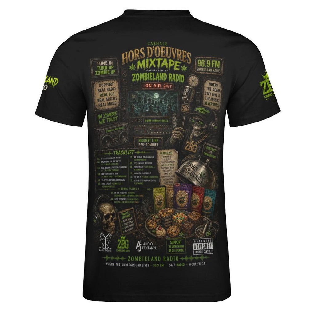 Welcome To Zombieland Radio Cotton T-Shirt Black