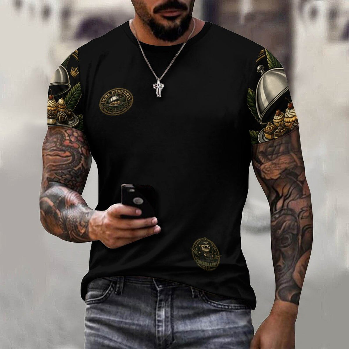 Hors D'oeuvres (Mixtape) Cotton T-Shirt Black
