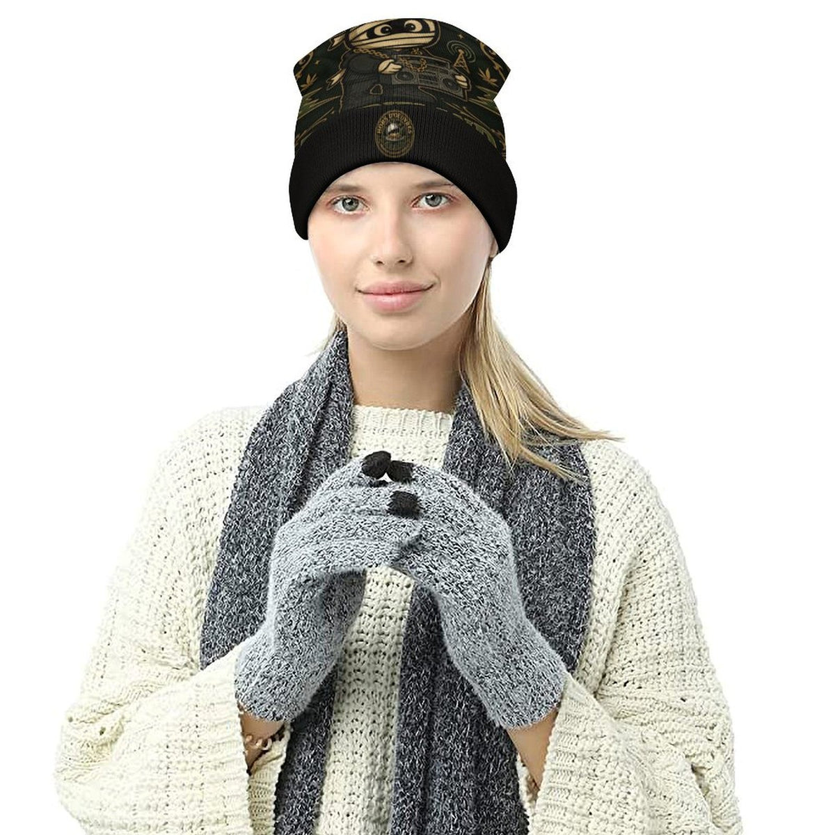 Hors D'oeuvres Knit Beanie Black