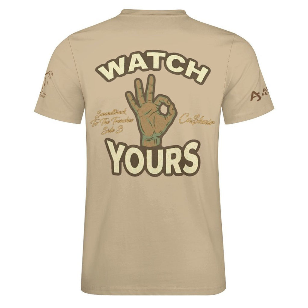 Read My Back Cotton T-Shirt Tan & Brown