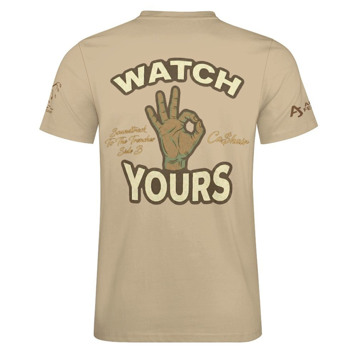 Read My Back Cotton T-Shirt Tan & Brown