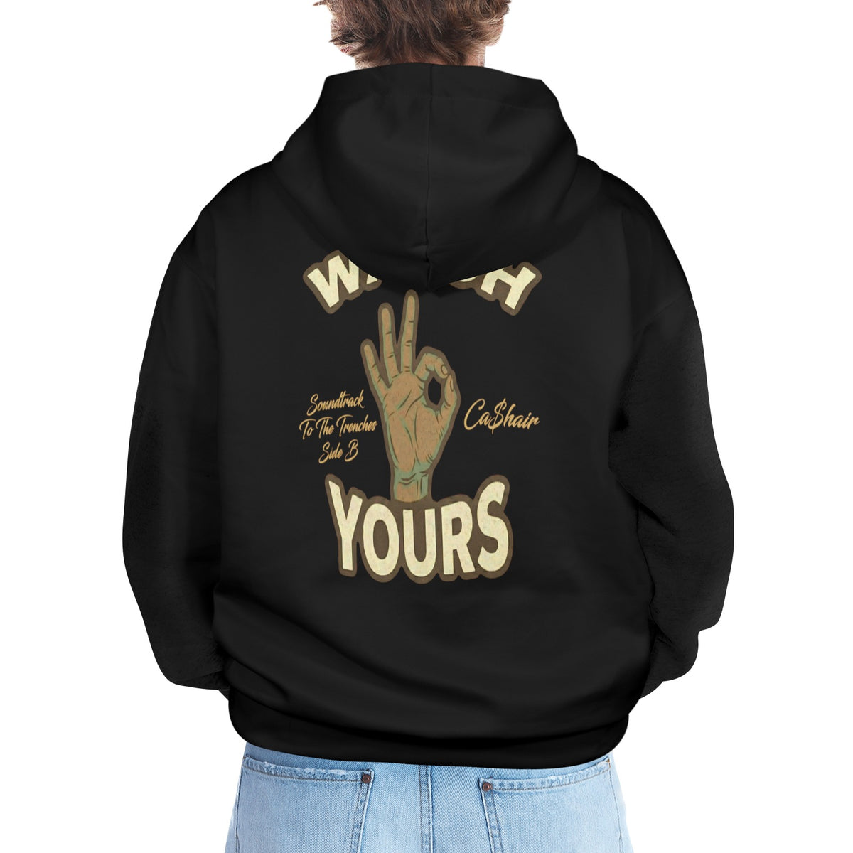Read My Back Hoodie Black & Brown
