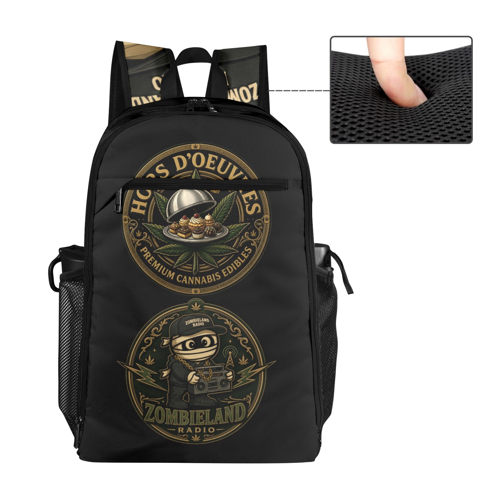 Hors-D'oeuvres Bookbag Black