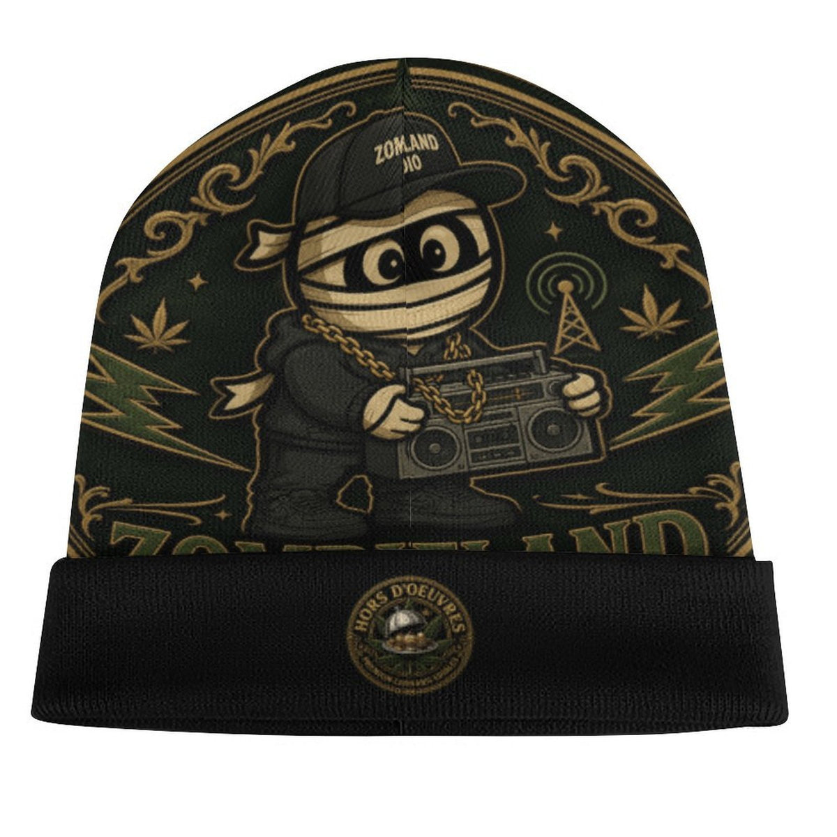 Hors D'oeuvres Knit Beanie Black