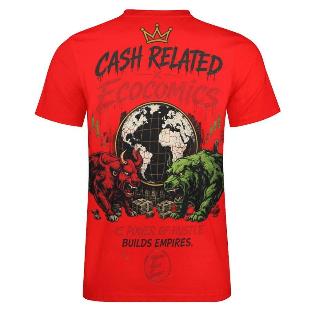 Ecocomics Cash Related Cotton T-Shirt Red